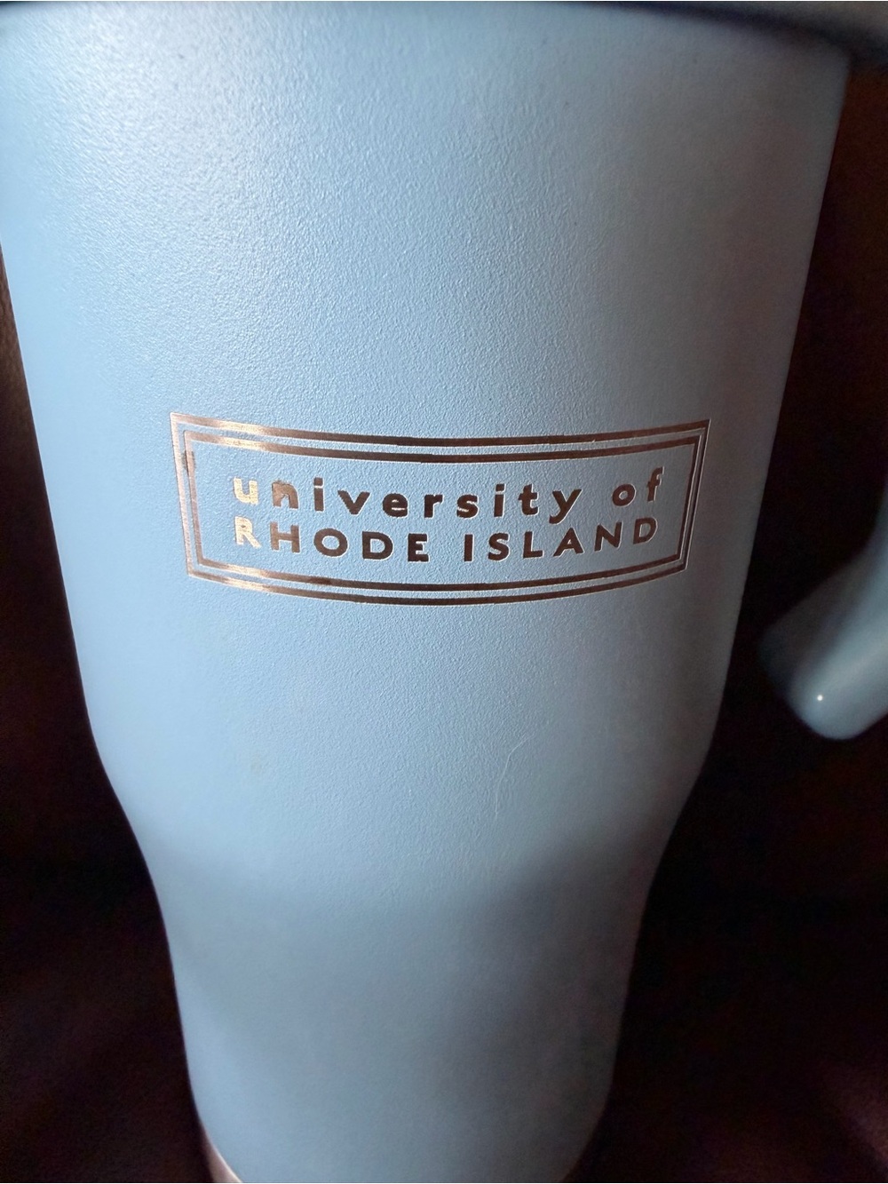 URI Light Blue 32 oz MyBevi Insulated Tumbler w/Lid, Straw, Topper & Handle NWOT - Picture 2 of 7